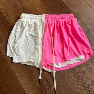 Color block butterfly shorts